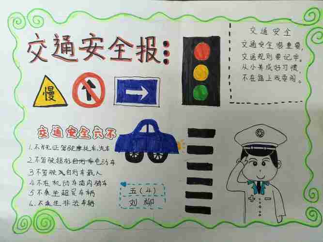 手抄报评选活动写美篇2023年12月为配合学校交通安全宣传月活动