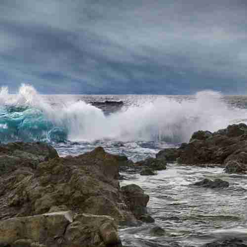 海浪风景头像汹涌的海浪太壮观了唯美头像