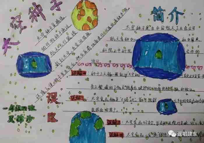 太空种子种植手抄报精选7张