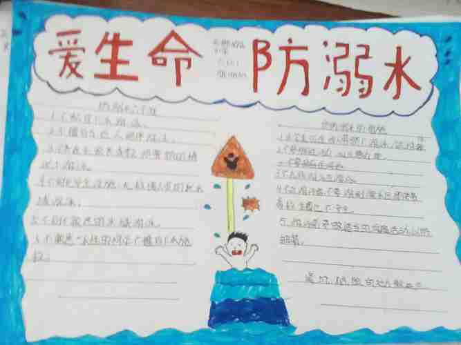 天狮小学六二班防溺水手抄报美篇