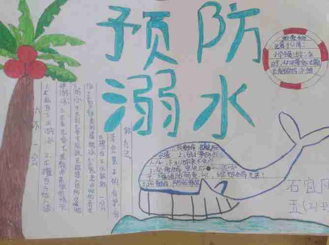 珍爱生命预防溺水任村镇中心小学防溺水手抄报展集美篇