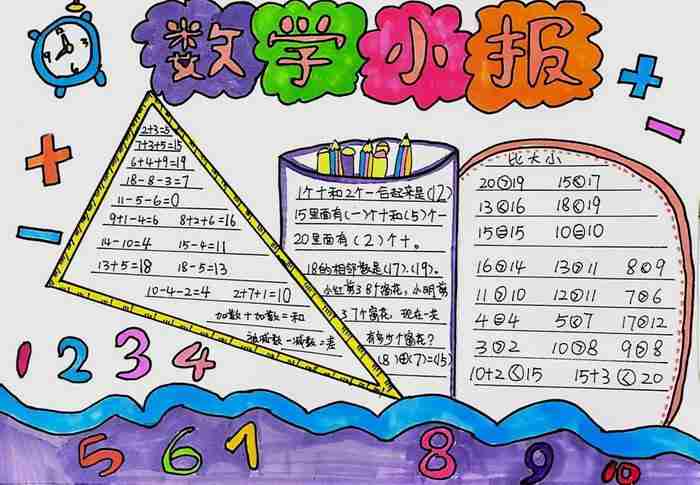 一年级数学小报精选11张