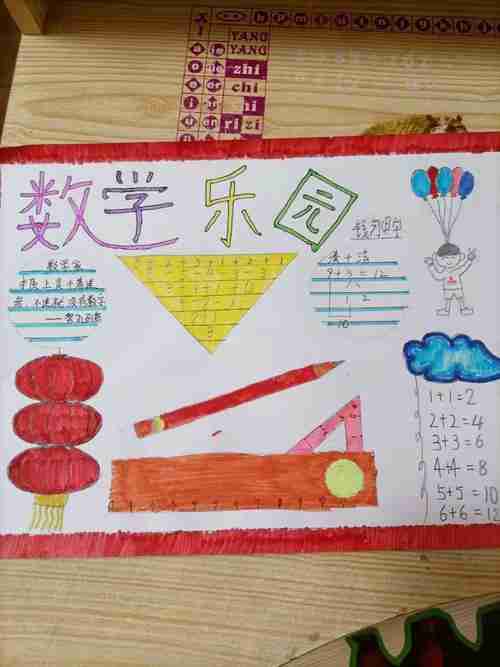 白银区第二小学一年级三班制作数学小报美篇