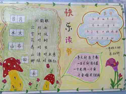 陇南市实验小学一年级识字小报展我和汉字做朋友美篇