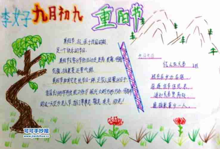 重阳节手抄报图片简单好看