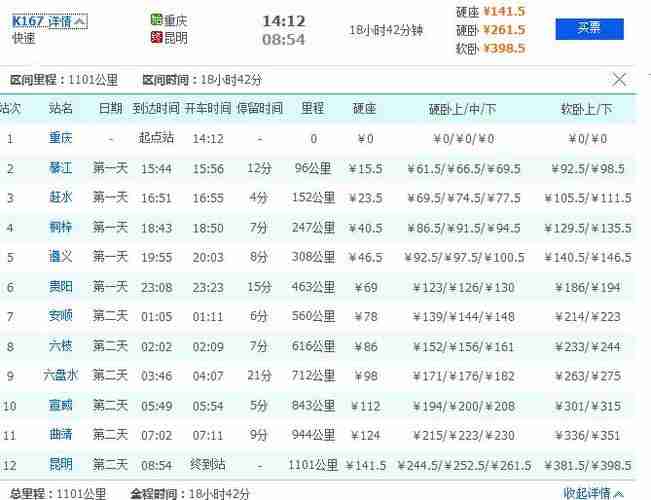 邯郸到桂林的火车k21经过那个城市