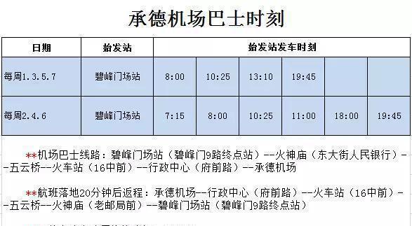 承德机场直飞哪些城市