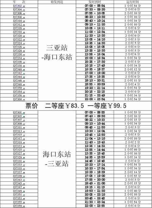 海口哪个高铁站可以到三亚