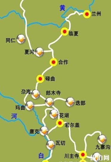 兰州去甘南州合作市自驾游路线