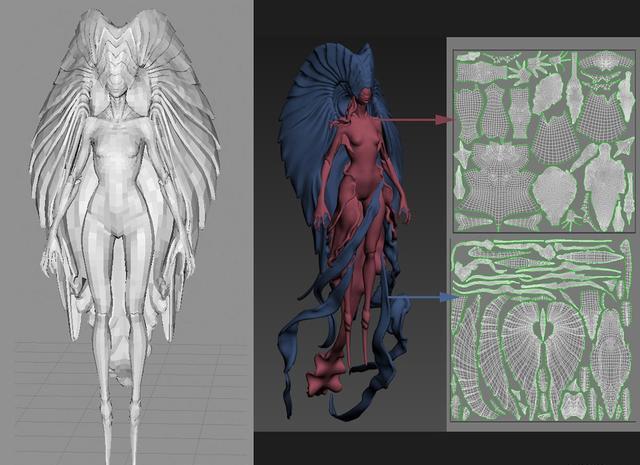 zbrush人体模型制作（著名艺术家是如何通过ZBrush来创建一个女性概念角色模型）(9)
