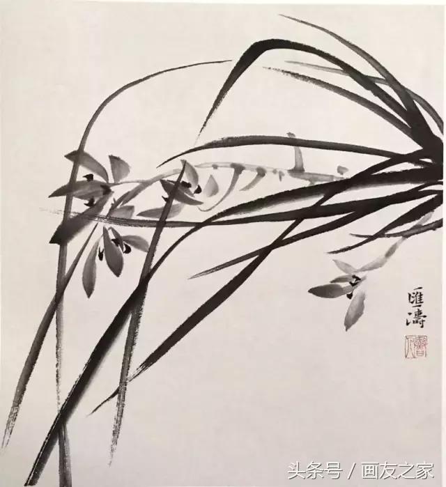 兰花国画画法和步骤（国画兰花绘画技法）(8)