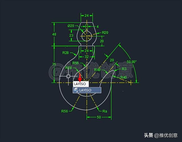 cad吊钩画法教程详细（吊钩详细绘制教程）(33)