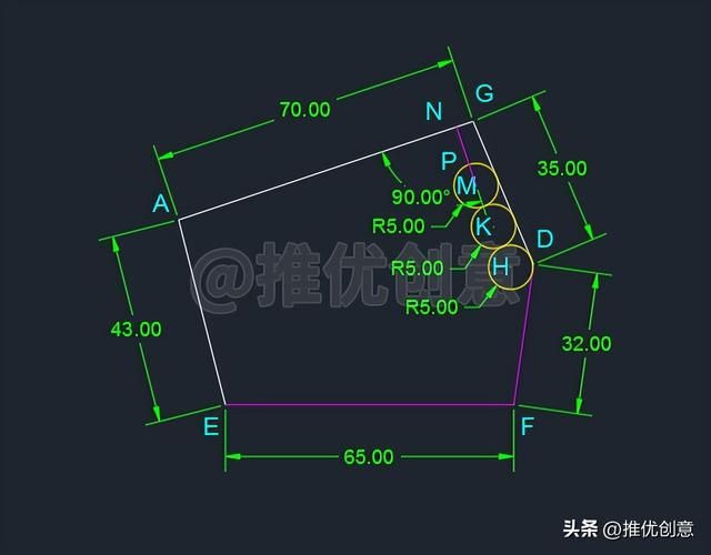 cad自学绘图练习题（AutoCAD进阶练习题工程制图）(23)