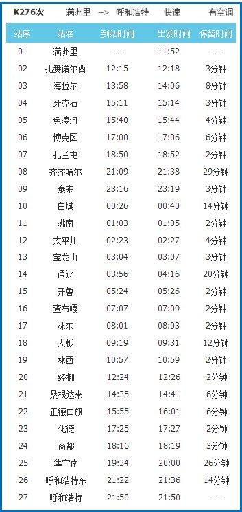 4月10日牙克石铁路运行图（铁路调图4月10日起）(3)