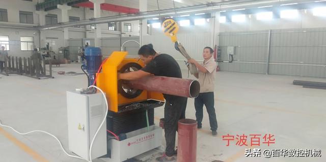 管道切割坡口机使用方法（管道坡口机自动化切割坡口碳钢与法兰管）(1)