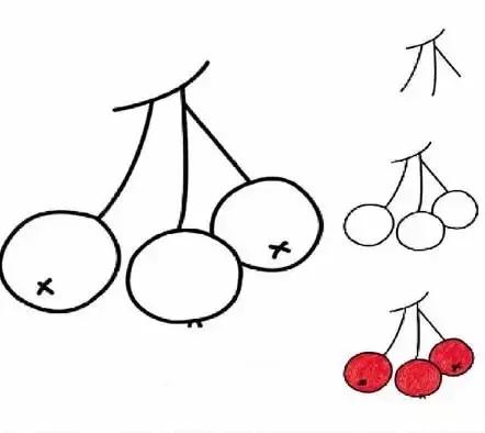 超简单恋爱简笔画（水果简笔画一见钟情）(4)