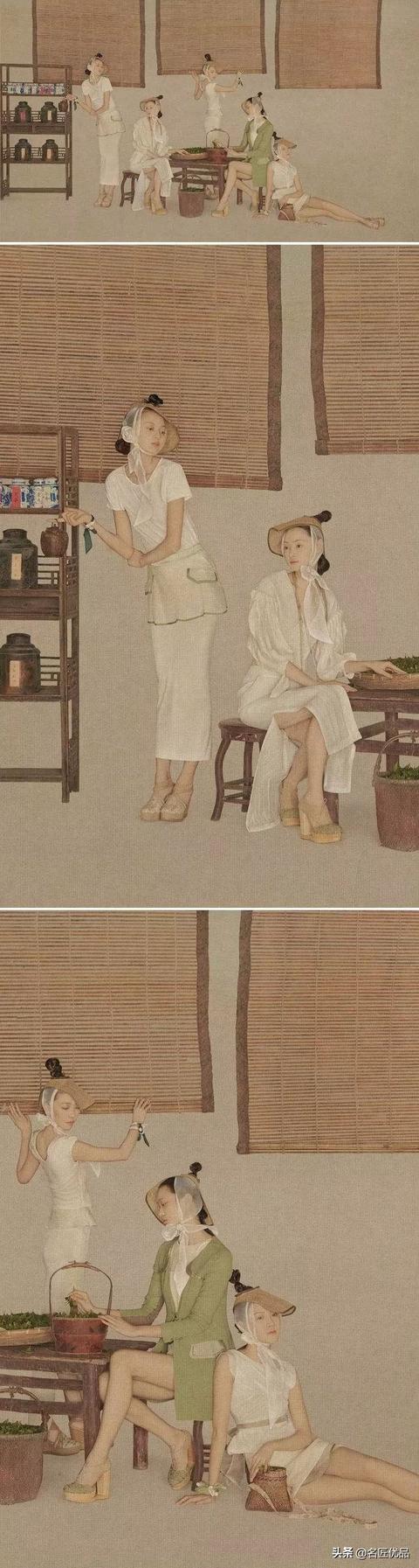 范冰冰古装画上海（现代摄影融入传统工笔画美学）(23)