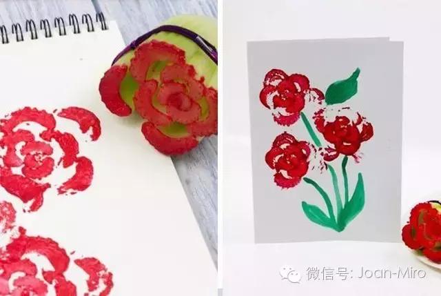 儿童水果蔬菜小作品（蔬菜水果变画笔）(17)