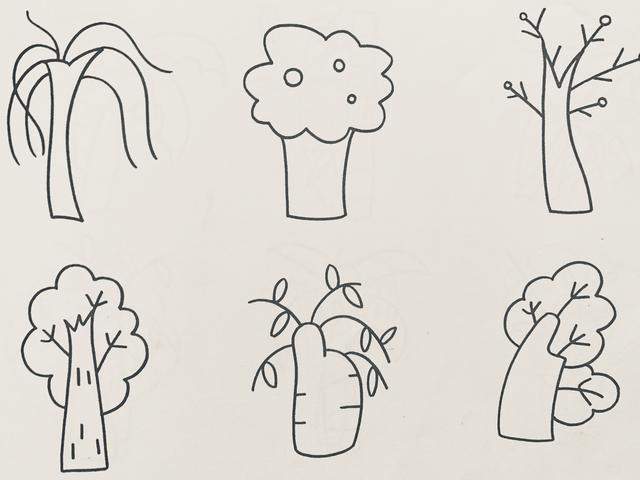 漂亮植物简笔画怎么画（花果植物简笔画）(14)
