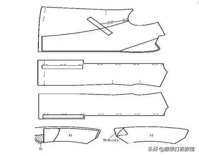 男装大衣制作工艺流程图（男大衣制版教程）(6)