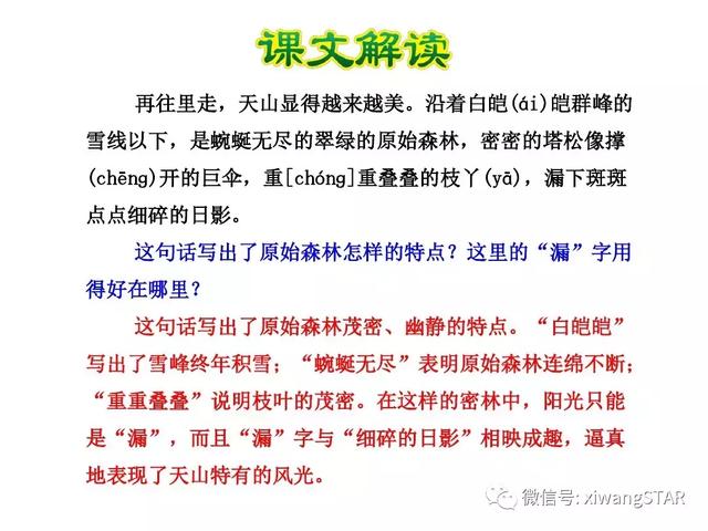 四年级下册语文七月的天山练习册（人教版四年级语文下册第一单元4.）(18)