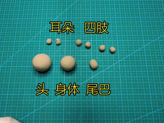 粘土捏猴子的简单步骤 图文（粘土教程-初级-玩偶篇-第一节-可爱的猴子）(2)