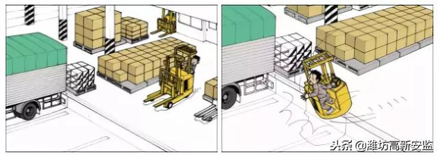 叉车安全生产事故现场（叉车司机误操作）(40)