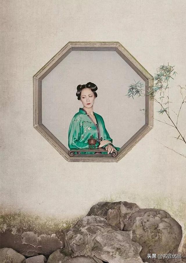 范冰冰古装画上海（现代摄影融入传统工笔画美学）(30)