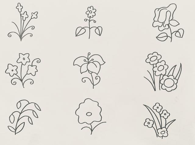 漂亮植物简笔画怎么画（花果植物简笔画）(1)