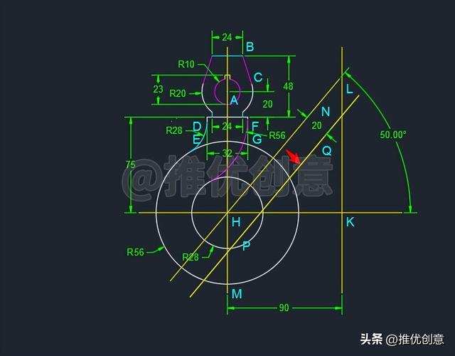 cad吊钩画法教程详细（吊钩详细绘制教程）(20)