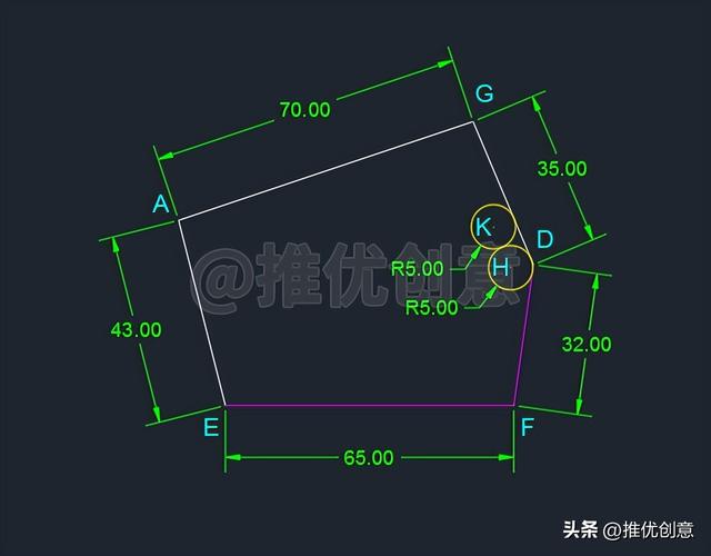 cad自学绘图练习题（AutoCAD进阶练习题工程制图）(21)