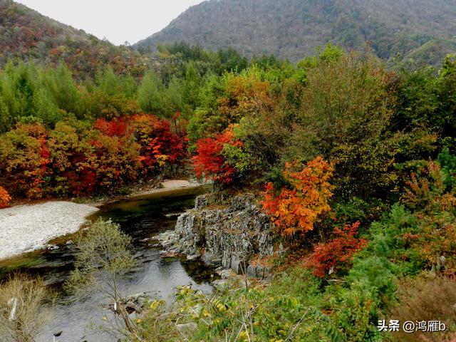 本溪汤沟花溪沐温泉航拍（本溪汤沟花溪沐温泉小镇枫情万种）(48)