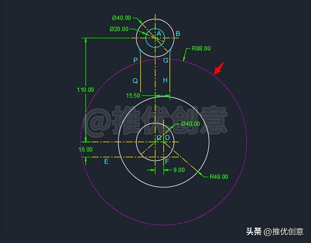 cad吊钩画法详细教学（又一个手绘吊钩详细教程）(11)