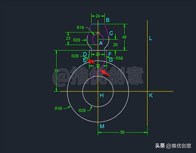 cad吊钩画法教程详细（吊钩详细绘制教程）(18)