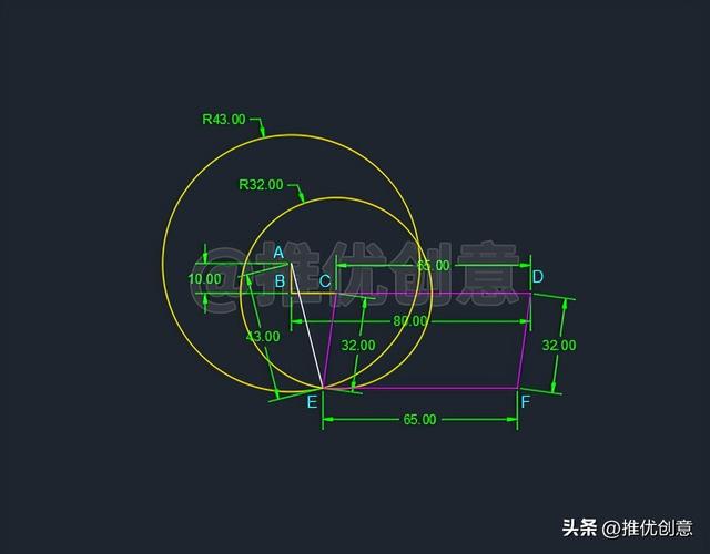 cad自学绘图练习题（AutoCAD进阶练习题工程制图）(8)