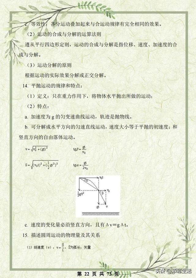 高中物理力学必考题及解析（高中物理力学综合复习资料详尽解析）(22)