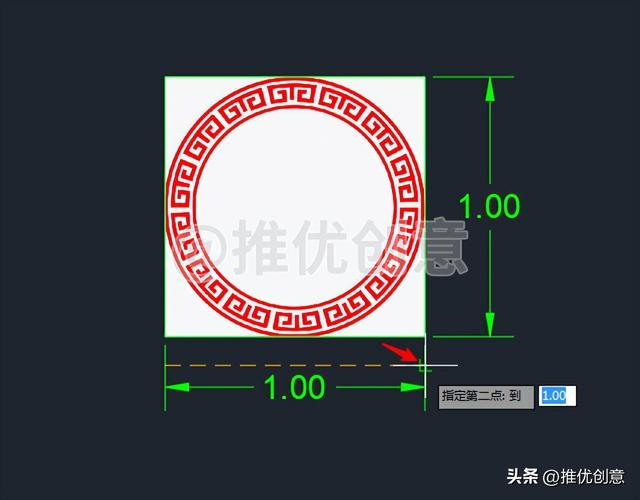 cad制图初学入门图形（如何绘制无尺寸标注的图形）(15)