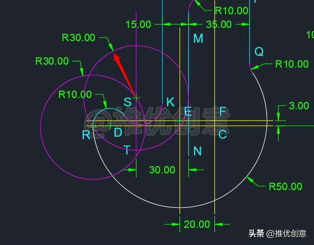 cad绘制吊钩详细步骤（第八个吊钩绘制教程）(16)