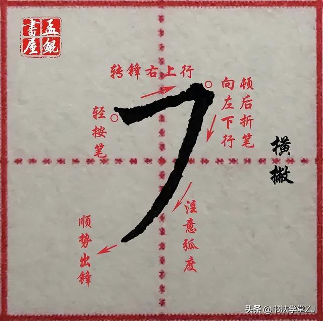 硬笔楷书38个基本笔画图示（硬笔楷书38个基本笔画写法图示）(10)