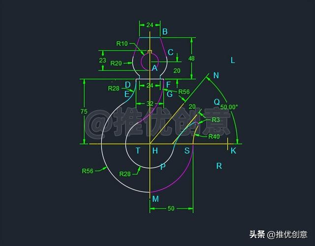 cad吊钩画法教程详细（吊钩详细绘制教程）(31)