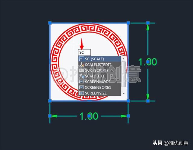 cad制图初学入门图形（如何绘制无尺寸标注的图形）(10)