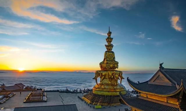 峨眉山美丽的古风景（还原峨眉山最美风景）(11)