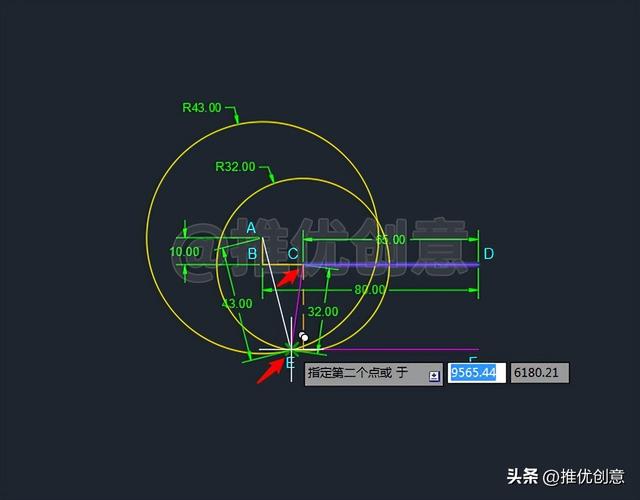 cad自学绘图练习题（AutoCAD进阶练习题工程制图）(6)