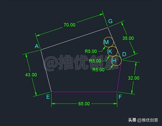 cad自学绘图练习题（AutoCAD进阶练习题工程制图）(22)