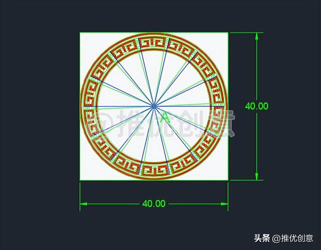 cad制图初学入门图形（如何绘制无尺寸标注的图形）(41)