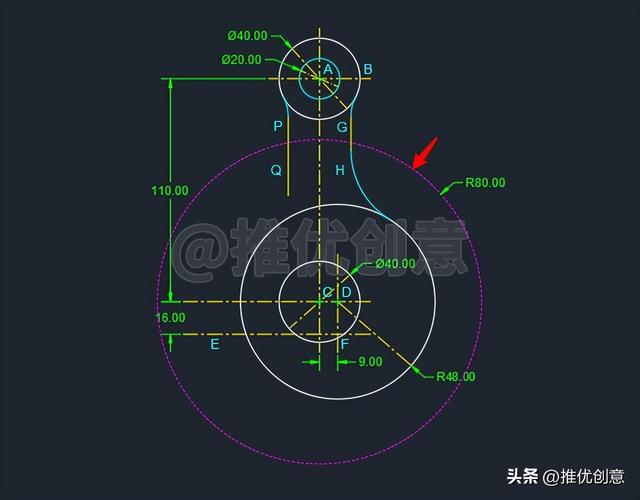 cad吊钩画法详细教学（又一个手绘吊钩详细教程）(16)