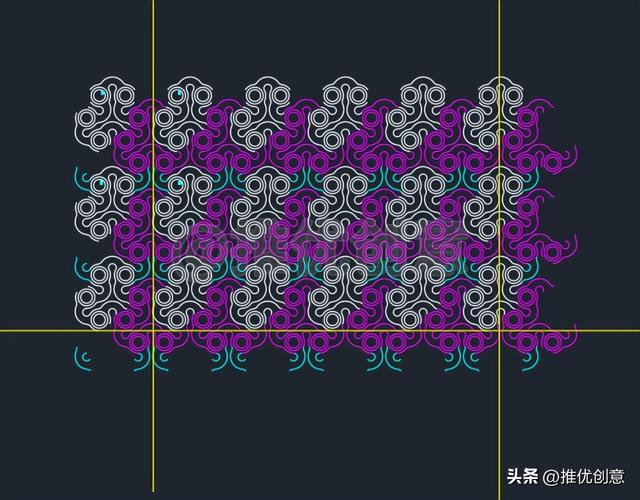 cad新手必练300图第六张图（根据单元图形绘制多元图形）(25)