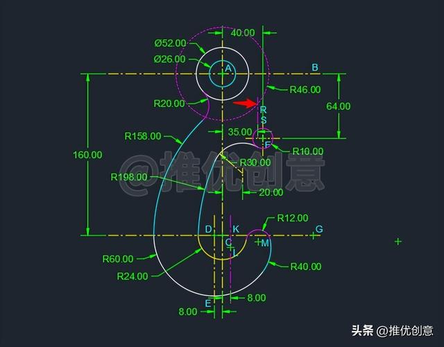 cad吊钩图怎么画详细步骤（手绘吊钩详细教程）(32)