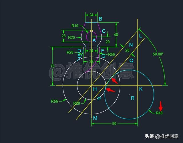 cad吊钩画法教程详细（吊钩详细绘制教程）(21)