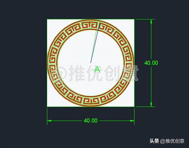 cad制图初学入门图形（如何绘制无尺寸标注的图形）(38)